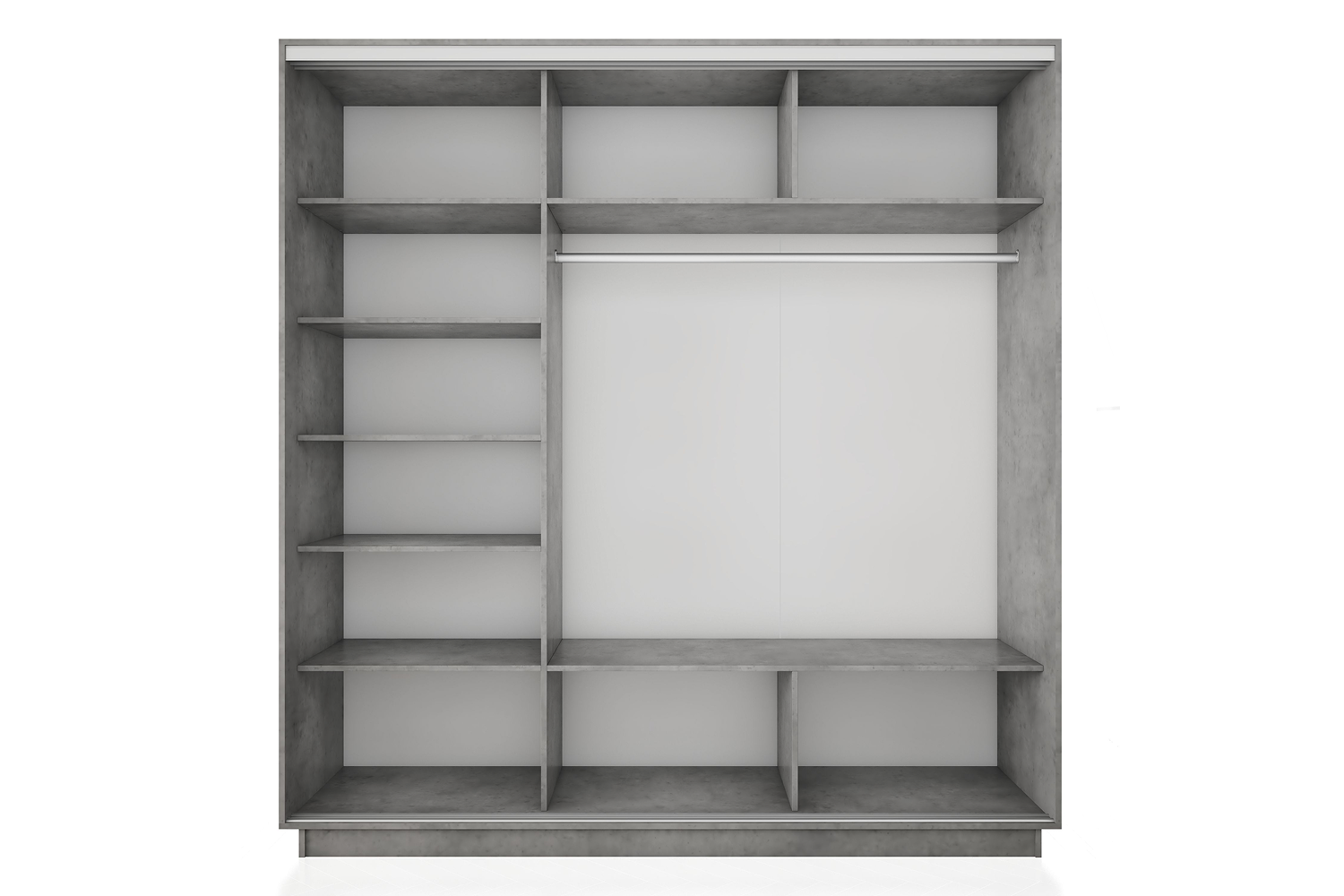 Шкафы-купе - изображение №3 "Шкаф-купе "Премиум" 3х-дверный 2100х2200х600 (Бетон)"  на www.Angstrem-mebel.ru