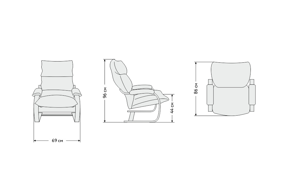 Мягкие кресла - изображение №5 "Кресло Онега 1"  на www.Angstrem-mebel.ru