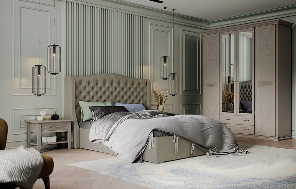 Двуспальные кровати - изображение №5 "Кровать Орнелла"  на www.Angstrem-mebel.ru
