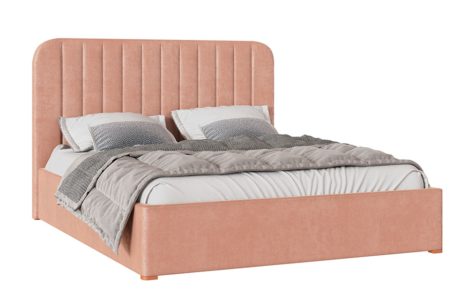 Двуспальные кровати - изображение №2 "Кровать мягкая Севелена"  на www.Angstrem-mebel.ru
