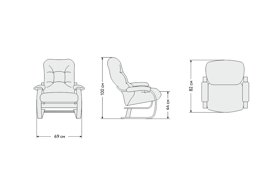 Мягкие кресла - изображение №6 "Кресло Онега 2"  на www.Angstrem-mebel.ru