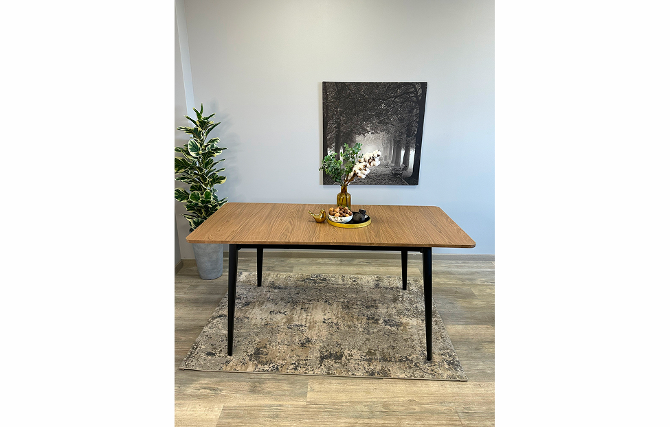 Обеденные столы - изображение №5 "Стол обеденный Стил раздвижной KS1200 черный/дуб коричневый"  на www.Angstrem-mebel.ru