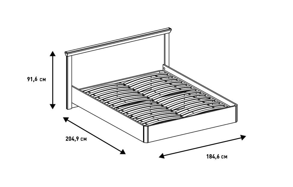 Двуспальные кровати - изображение №5 "Кровать Магнум"  на www.Angstrem-mebel.ru