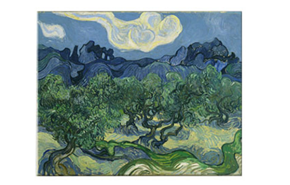 Постеры - изображение №2 "Картина на холсте «Оливковые деревья», Ван Гог Винсент (60 х 47 см)"  на www.Angstrem-mebel.ru