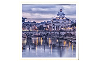 Постер «Река и мост в Риме» (47 х 47 см) -  - изображение комплектации 295824