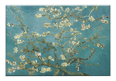 Картина «Цветущие ветки миндаля», Ван Гог Винсент (80 х 64 см) В спальню В кабинет В гостиную, гарантия 12 месяцев