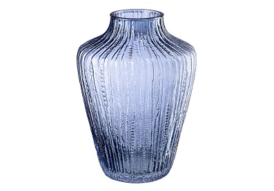 Декоративная ваза из дымчатого стекла В спальню В кабинет В гостиную, гарантия 